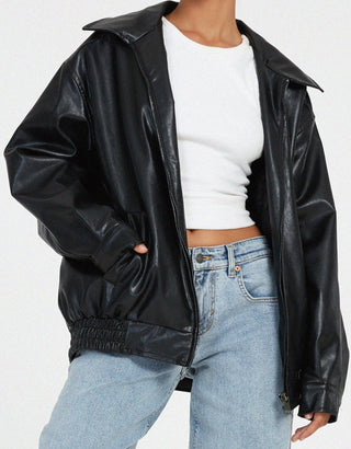 Niana | Women’s Oversized Boxy Jacket with Lapel Collar