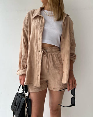 Ianthe | Women’s Two-Piece Cotton-Linen Co-Ord Set