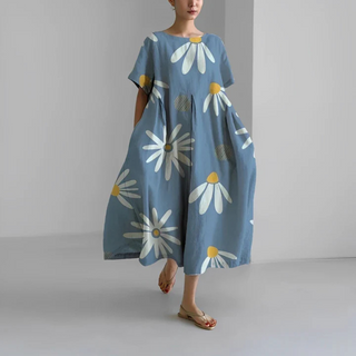 Thea | Women's Floral Print Bohemian Maxi Dress