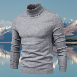 Leo | Ribbed Turtleneck Sweater with Long Sleeves for Men