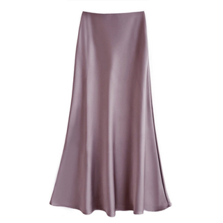 Una | Satin Maxi Skirt for Women with High Waist Design and Elegant Mermaid Cut