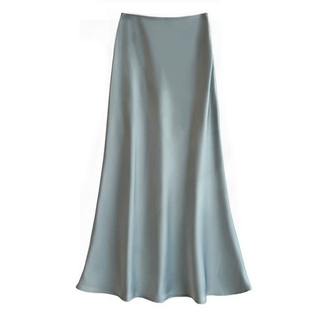 Una | Satin Maxi Skirt for Women with High Waist Design and Elegant Mermaid Cut