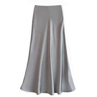 Una | Satin Maxi Skirt for Women with High Waist Design and Elegant Mermaid Cut