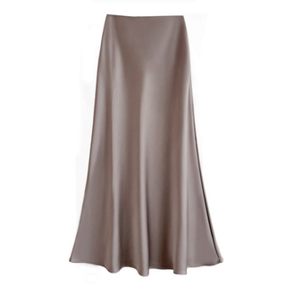 Una | Satin Maxi Skirt for Women with High Waist Design and Elegant Mermaid Cut
