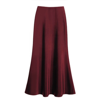 Una | Satin Maxi Skirt for Women with High Waist Design and Elegant Mermaid Cut