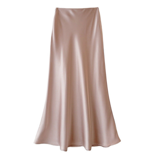 Una | Satin Maxi Skirt for Women with High Waist Design and Elegant Mermaid Cut