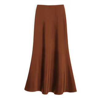 Una | Satin Maxi Skirt for Women with High Waist Design and Elegant Mermaid Cut