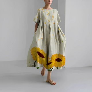 Thea | Women's Floral Print Bohemian Maxi Dress
