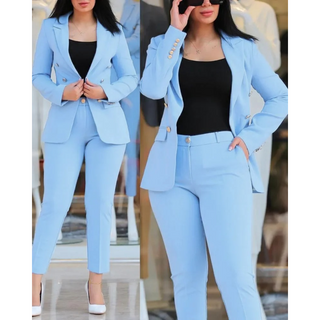 Amelira | Women’s Two-Piece Business Suit with Tailored Blazer and Slim-Fit Trousers