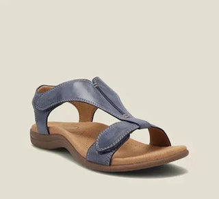 Sabella | Women’s Premium T-Strap Sandals with Adjustable Hook-and-Loop Straps