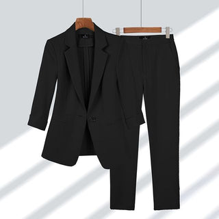 Eliara | Women’s Two-Piece Blazer and Pants Set with Tailored Jacket and High-Waisted Trousers