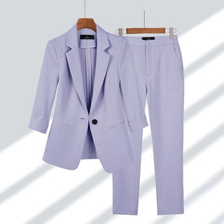 Eliara | Women’s Two-Piece Blazer and Pants Set with Tailored Jacket and High-Waisted Trousers