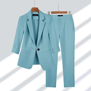 Eliara | Women’s Two-Piece Blazer and Pants Set with Tailored Jacket and High-Waisted Trousers