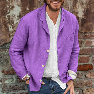 Jonas | Men’s Lightweight Cotton Linen Blazer for Casual Spring and Summer Wear