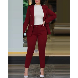 Amelira | Women’s Two-Piece Business Suit with Tailored Blazer and Slim-Fit Trousers