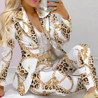 Amarille | Women’s Two-Piece Set with Tailored Blazer and Floral Print Pants