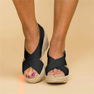 Isadora | Women’s Stylish Orthopedic Summer Sandals with Wedge Heel