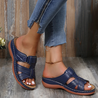 Danielle | Women’s Comfort Wedge Sandals with Supportive Arch Design, Anti-Slip Sole, and Adjustable Straps