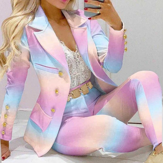 Amarille | Women’s Two-Piece Set with Tailored Blazer and Floral Print Pants