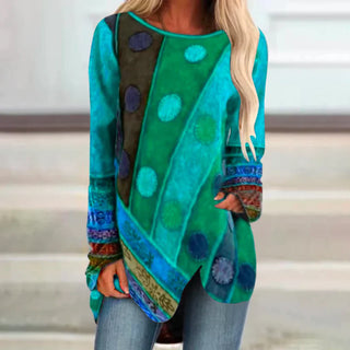 Janis | Women’s Boho Ethnic-Style Long Sleeve Tunic Top