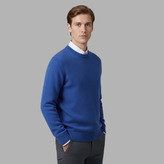 Leno | Men’s Cashmere Crewneck Sweater O-Neck Pullover
