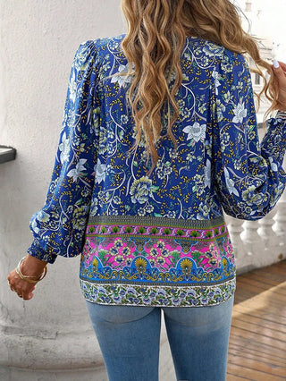 Hanney | Women’s Summer Blouse with Batwing Sleeves and V-Neckline