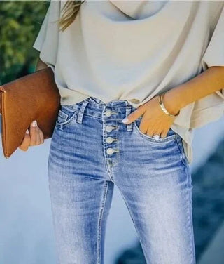 Harlene | Flared-Fit High-Stretch Jeans for Women with Comfortable Waist