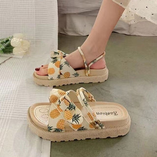 Xanthe | Women's Ribbon-Knot Platform Sandals with Convertible Strap