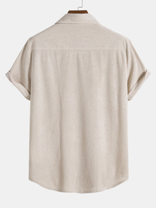 Enrico | Men’s Corduroy Short-Sleeve Shirt and Shorts Set