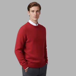 Leno | Men’s Cashmere Crewneck Sweater O-Neck Pullover