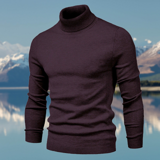Leo | Ribbed Turtleneck Sweater with Long Sleeves for Men