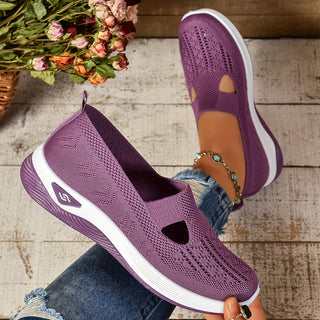 Rowena | Women’s Orthopedic Mesh Slip-on Shoes with Cut-out Style