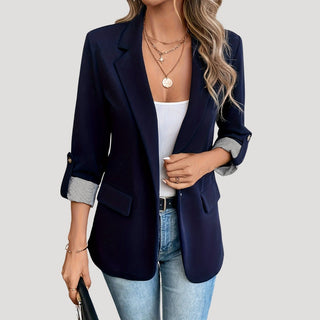 Sandy | Classic Slim Fit Tailored Blazer for Women with Notched Lapel a