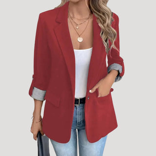 Sandy | Classic Slim Fit Tailored Blazer for Women with Notched Lapel a