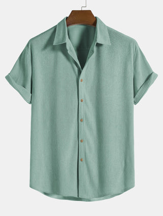 Enrico | Men’s Corduroy Short-Sleeve Shirt and Shorts Set