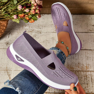 Rowena | Women’s Orthopedic Mesh Slip-on Shoes with Cut-out Style