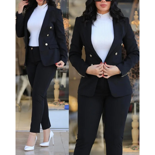 Amelira | Women’s Two-Piece Business Suit with Tailored Blazer and Slim-Fit Trousers