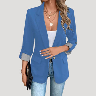 Sandy | Classic Slim Fit Tailored Blazer for Women with Notched Lapel a