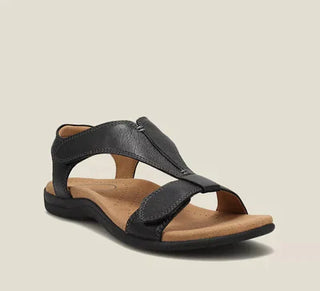Sabella | Women’s Premium T-Strap Sandals with Adjustable Hook-and-Loop Straps