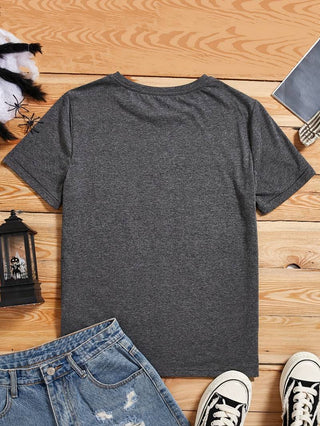 Cory | Women’s Round Neck Heart Print Blouse with Soft Casual Fit