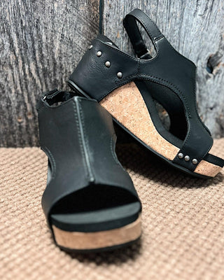 Adhara | Women’s Threaded Pear Adhara Stitching Studded Wedge Sandals