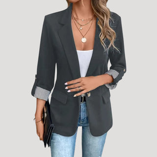 Sandy | Classic Slim Fit Tailored Blazer for Women with Notched Lapel a