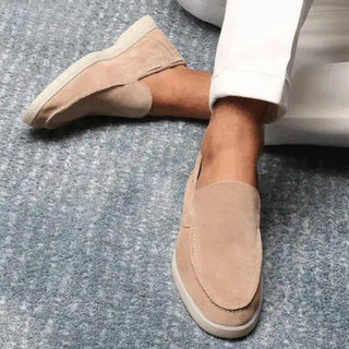 Wendell | Men’s Suede Leather Loafers with Soft Rubber Sole