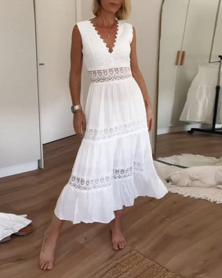 Aurora | Bohemian Maxi Dress for Women with Sleeveless Design