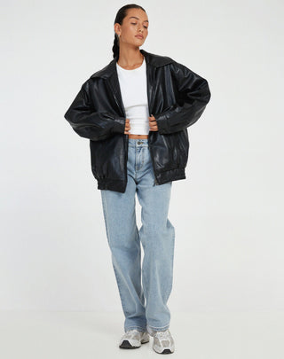Niana | Women’s Oversized Boxy Jacket with Lapel Collar
