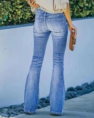 Harlene | Flared-Fit High-Stretch Jeans for Women with Comfortable Waist