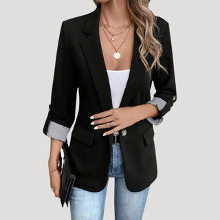 Sandy | Classic Slim Fit Tailored Blazer for Women with Notched Lapel a