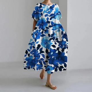 Thea | Women's Floral Print Bohemian Maxi Dress
