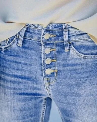 Harlene | Flared-Fit High-Stretch Jeans for Women with Comfortable Waist