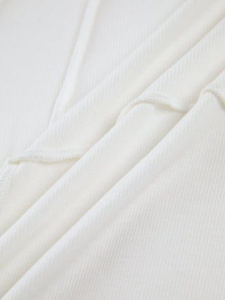 Lian | Women's Fitted Ribbed Long Sleeve Top with Distinct Stitch Detailing